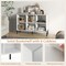 7-Tier Tree Open Back Bookshelf with Drawer and Convenient Handle